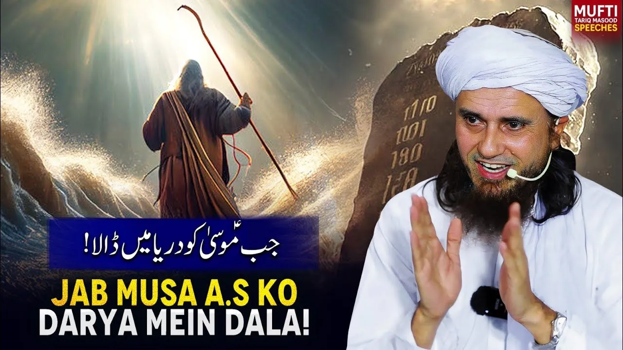 Jab Musa A.s Ko Darya Mai Dala | Mufti Tariq Masood Speeches